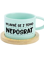 HLAVNĚ SE Z TOHO NEPOSRAT - mint hrníček makronka 200 ml