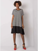 Dámské šaty TO-SK-1630.71P Černá s bílou - FPrice