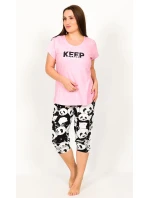 Dámské pyžamo kapri Keep sleep Dámské pyžamo kapri Keep sleep