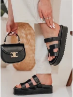 Dámské žabky na suchý zip black model 21987017 - Dstreet