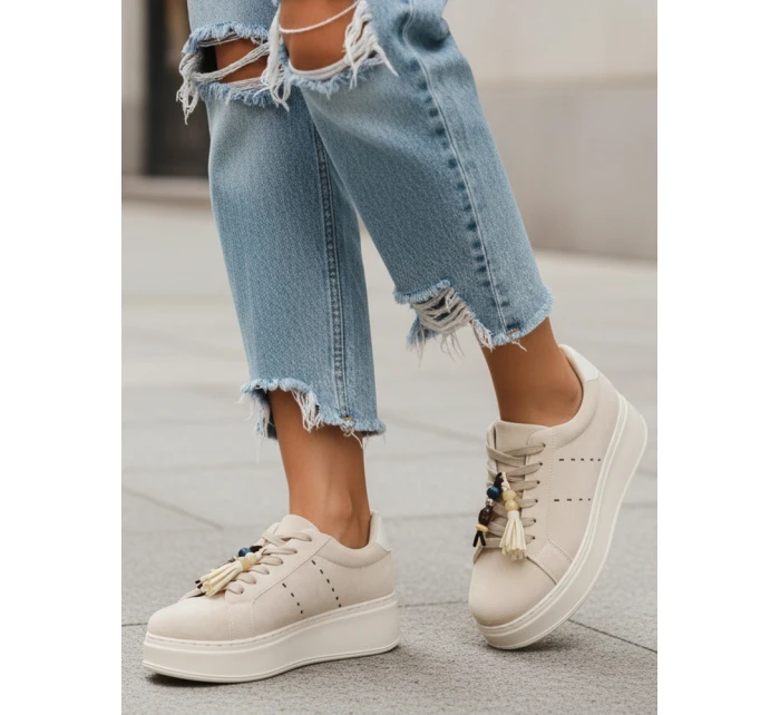 FashionStreet béžové dámské tenisky ZY1414