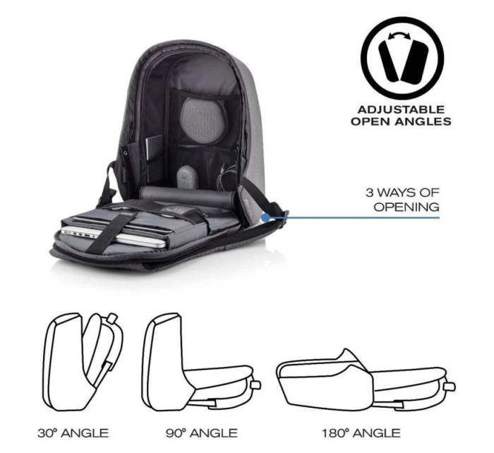 XD DESIGN BATOH PROTI KRÁDEŽI BOBBY HERO REGULAR GREY P/N: P705.292