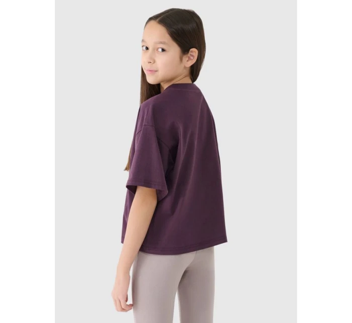 Dívčí oversize top s potiskem 4F 4FJRSS25TTSHF2587-50S Dívčí oversize top s potiskem 4F 4FJRSS25TTSHF2587-50S