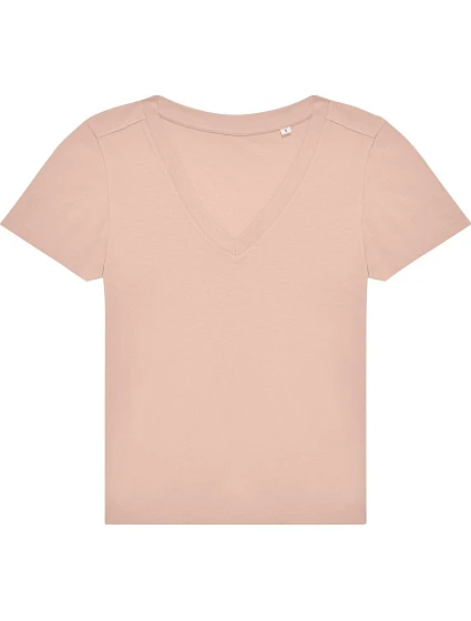 B&C #E150 V /women Dámské tričko s výstřihem do V 01.014T soft rose