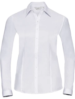 Halenka s dlouhým rukávem, vzor rybí kost 11. white model 22475989 - Russell Athletic