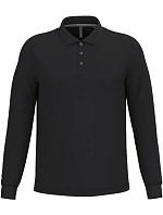 K 243 Pánské piqué polo s dlouhým rukávem model 22506918 black - Kariban K 243 Pánské piqué polo s dlouhým rukávem model 22506918 black - Kariban