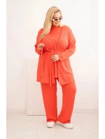 Dámská souprava Plus Size model 21399812 malinová - K-Fashion
