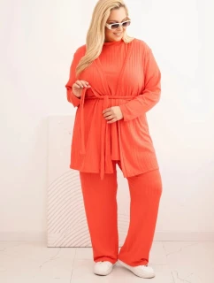 Dámská souprava Plus Size model 21399812 malinová - K-Fashion
