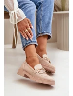 Dámské Mokasíny S Dekorací Eko Kůže Béžové model 21670524 - Boto Dámské Mokasíny S Dekorací Eko Kůže Béžové model 21670524 - Boto