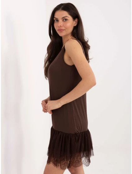 Sukienka MI SK model 21787990 ciemny brązowy - FPrice