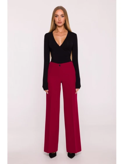 M875 Široké kalhoty - bordó