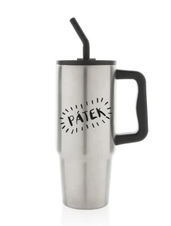 PÁTEK - stříbrný cestovní termohrnek 900 ml  