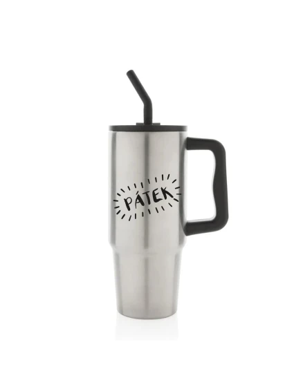 PÁTEK - stříbrný cestovní termohrnek 900 ml PÁTEK - stříbrný cestovní termohrnek 900 ml