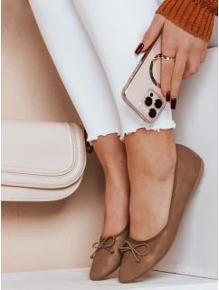 Dámské baleríny na plochém podpatku ASTELLA khaki FashionStreet ZY0631