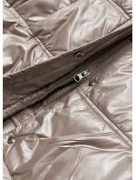 Krátká přechodná prošívaná bunda ve velbloudí barvě (H-202-1)