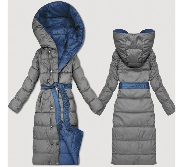 Světle oboustranná zimní bunda s páskem model 21753517 - MINORITY