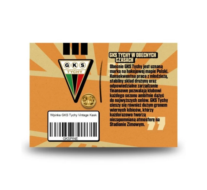 GKS Tychy Premium pin model 21240728 - Inny GKS Tychy Premium pin model 21240728 - Inny