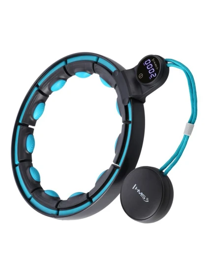 HHM17 HULA HOP ČERNÁ/TYRKYSOVÁ S MAGNETY A ZÁVAŽÍM + POČÍTADLO HMS HHM17 HULA HOP ČERNÁ/TYRKYSOVÁ S MAGNETY A ZÁVAŽÍM + POČÍTADLO HMS