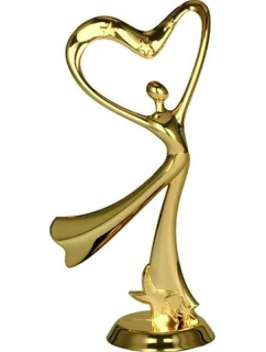 Zlatá plastová figurka - tanec F198/G