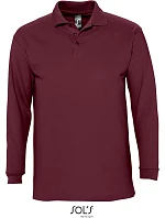 SOL'S Winter II Piqué polo s dlouhým rukávem model 22525779 burgundy SOL'S Winter II Piqué polo s dlouhým rukávem model 22525779 burgundy