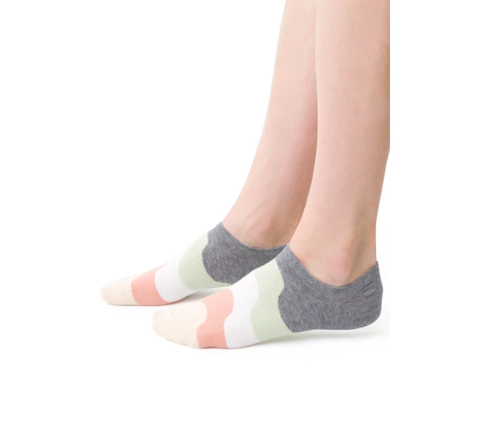 021 wzorowane model 19533028 kolor:melanż szary 066 - Steven