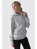 Dámská Mikina S Kapucí Rozepínací Bavlněná 4F Šedá 4FWMM00TSWSF1467-27M