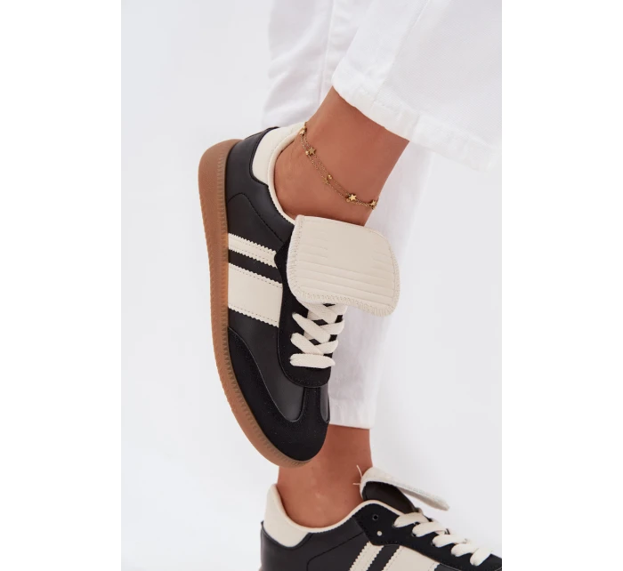 Nízké Dámské Tenisky S Otočeným Jazykem Černé Ardira Nízké Dámské Tenisky S Otočeným Jazykem Černé Ardira