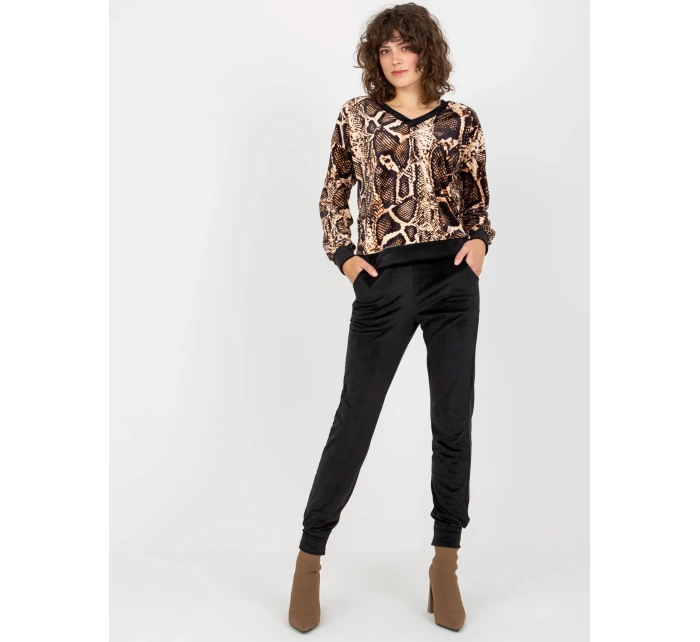 Dámský komplet RP KMPLčerný a béžový