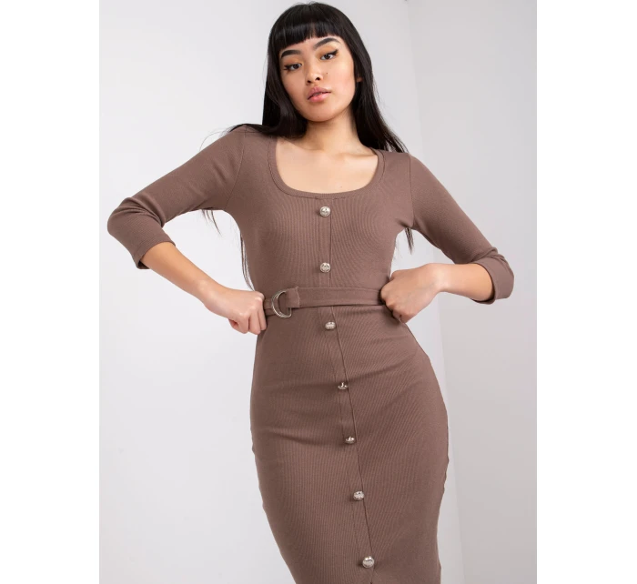 Šaty RV SK 7523.91 hnědé Šaty RV SK 7523.91 hnědé