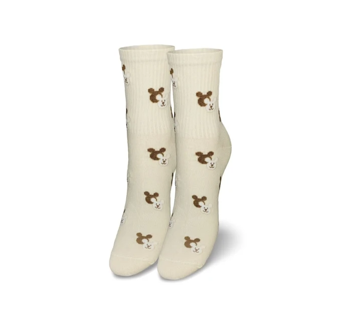 DÁMSKÉ PONOŽKY S HLAVOU MEDVÍDKA SE STÍNEM 0200.142