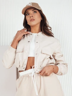 Dámská přechodná bunda bomber KADYS beige FashionStreet TY4188