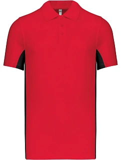 K 232 piqué polo red/black model 22506573 - Kariban
