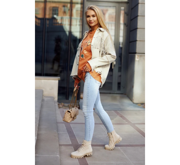 Suede Trappers S prošíváním světle Šedá Layden