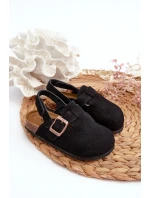 Dětské Černé Sandály Na Platformě Z Korku Vulagia Dětské Černé Sandály Na Platformě Z Korku Vulagia