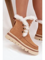 Dámské sněhule z přírodního semiše Lee Cooper – camel Dámské sněhule z přírodního semiše Lee Cooper – camel