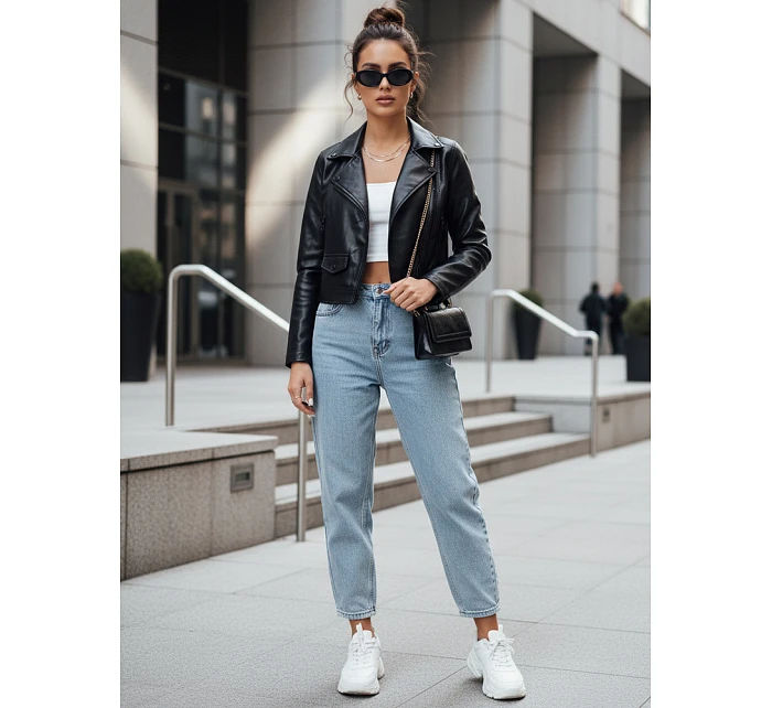 Dámská kožená bunda MOLTION black FashionStreet TY4158