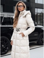 Dámská prošívaná zimní bunda s kapucí bílá FashionStreet TY5491