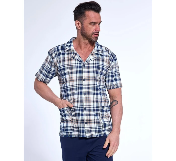 Pyžamo Cornette 318/54 cr/r 3XL-5XL pánské rozepínací Pyžamo Cornette 318/54 cr/r 3XL-5XL pánské rozepínací
