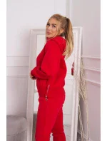 Zateplený set roláku a kapuce červený Zateplený set roláku a kapuce červený