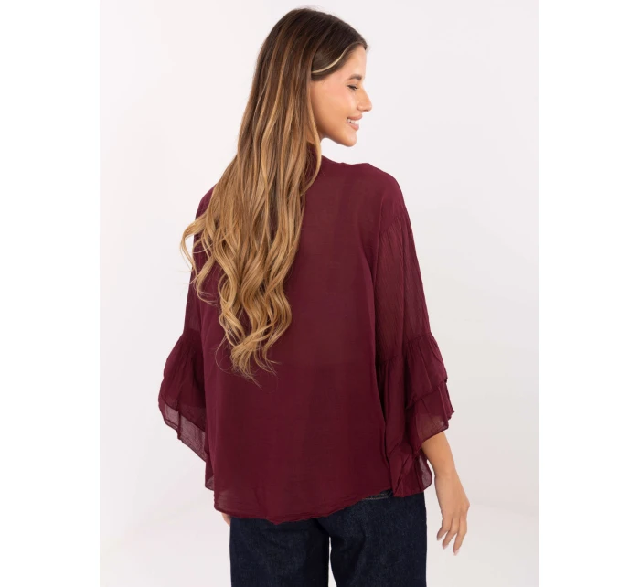 Koszula MI KS model 21421279 bordowy - FPrice