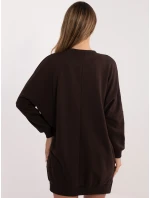 Sukienka RV SK model 21801814 ciemny brązowy - FPrice Sukienka RV SK model 21801814 ciemny brązowy - FPrice