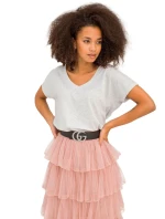 Tričko RV TS model 14829125 světle šedá - FPrice Tričko RV TS model 14829125 světle šedá - FPrice