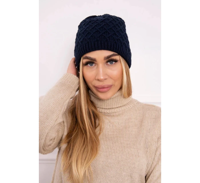 Fleecová čepice K204 tmavě modrá - Oliwier