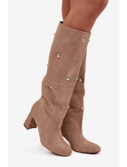 Kozačky na podpatku  model 219861 Step in style