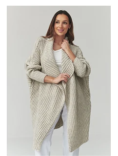 Svetr na zapínání model 226880 Makadamia