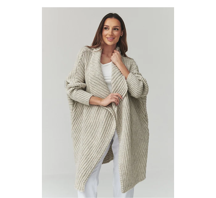 Svetr na zapínání model 226880 Makadamia Svetr na zapínání model 226880 Makadamia