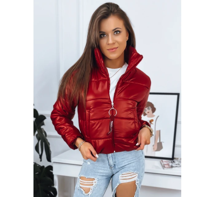 Dámská prošívaná bunda ADRIANNA červená FashionStreet TY3482