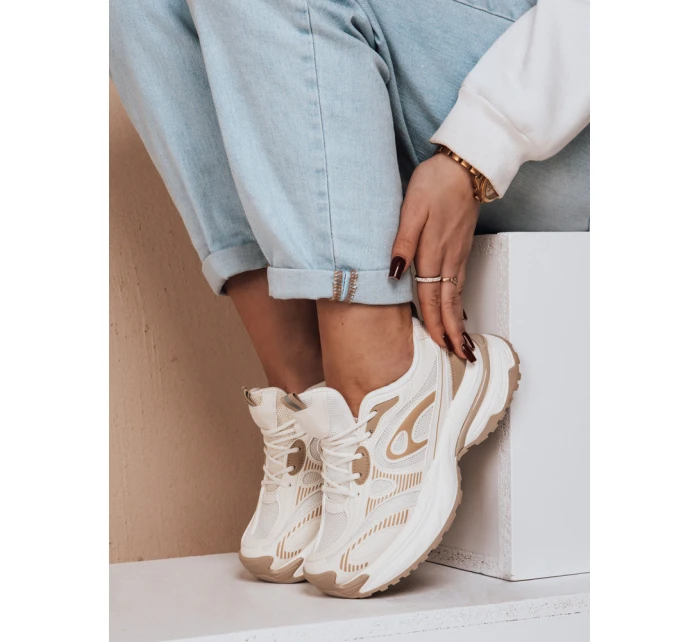 Dámská sportovní obuv na platformě AIRBOOS beige FashionStreet ZY0625