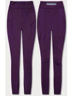 Tmavě fialové trekingové legíny model 18498129 - Therapy
