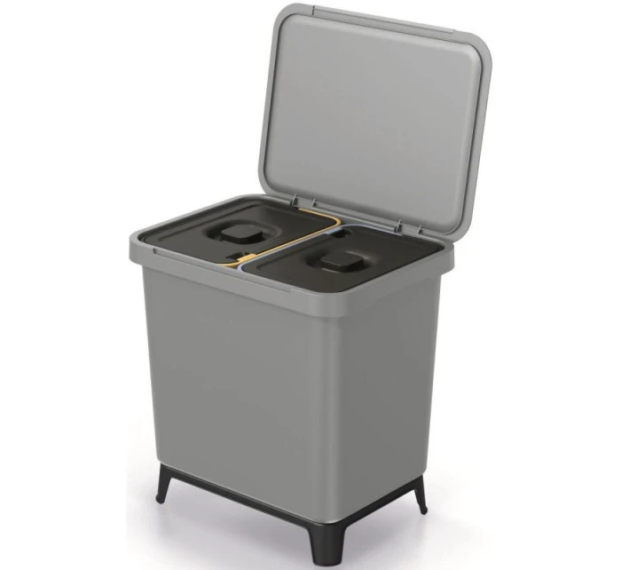 SORTIBOX 2W1 SMOOTH GRAY odpadkový koš
